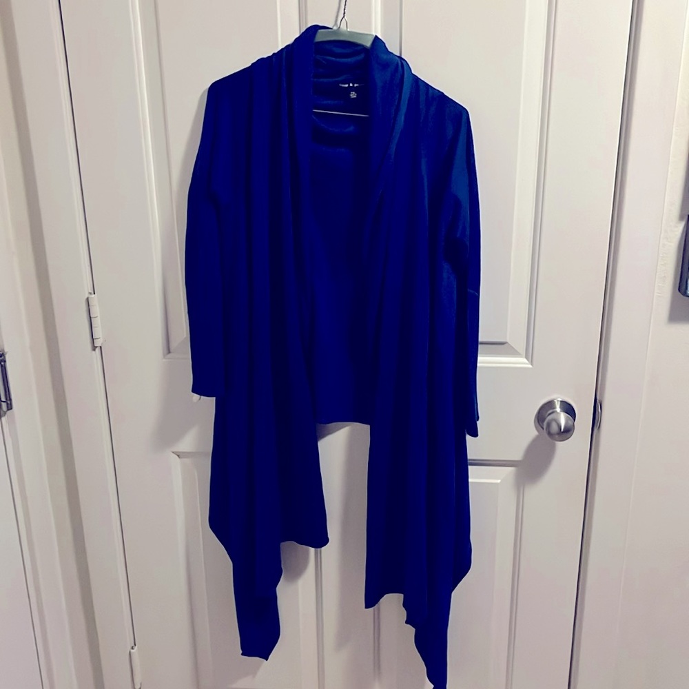 Blue sweater cardigan!